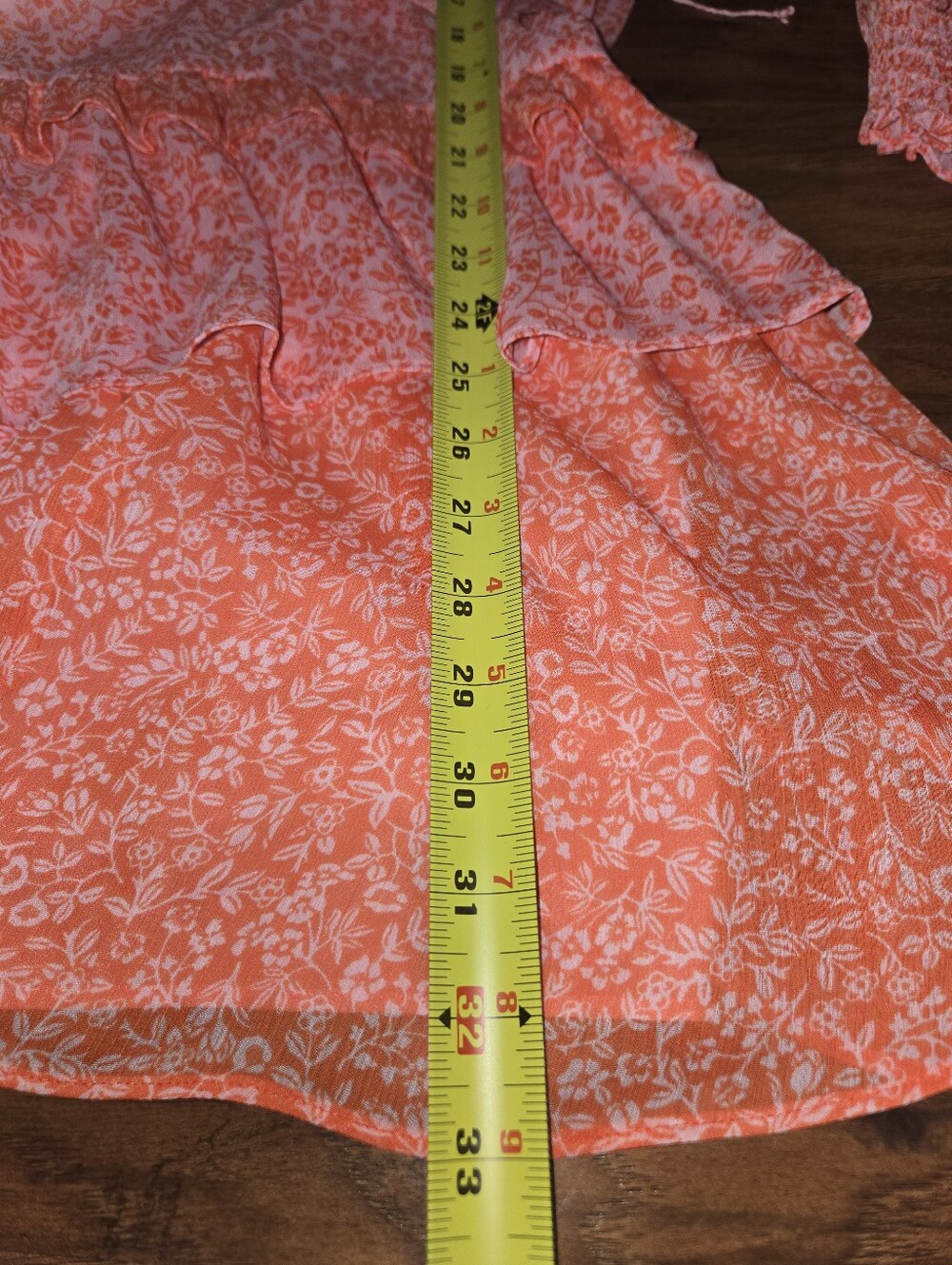 Draper James Brandi Tie Waist Pink Sheer Tiered Tie Waist Midi Dress Small - Picture 7 of 8
